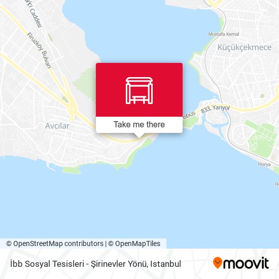 İbb Sosyal Tesisleri - Şirinevler Yönü map