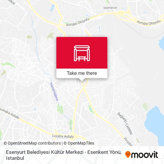 Esenyurt Belediyesi Kültür Merkezi - Esenkent Yönü map