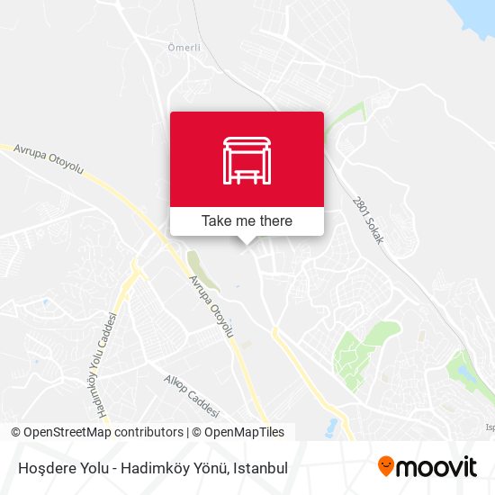 Hoşdere Yolu - Hadimköy Yönü map