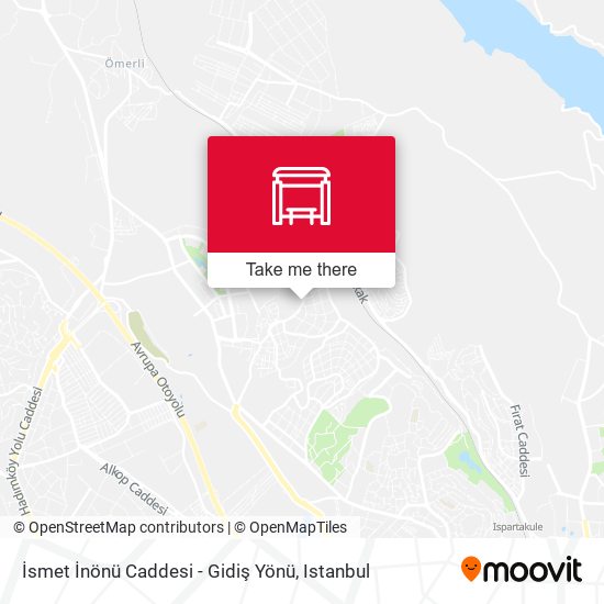 İsmet İnönü Caddesi - Gidiş Yönü map