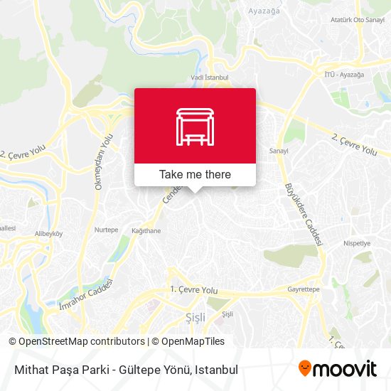 Mithat Paşa Parki - Gültepe Yönü map