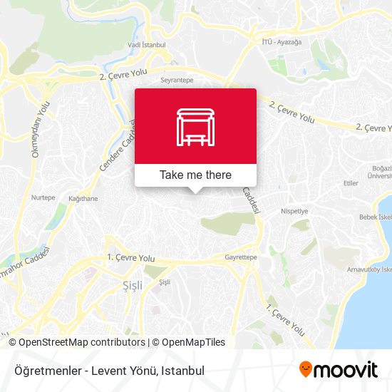 Öğretmenler - Levent Yönü map
