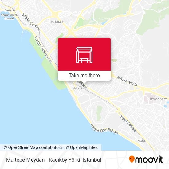 Maltepe Meydan - Kadıköy Yönü map