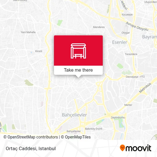 Ortaç Caddesi map