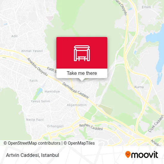 Artvin Caddesi map