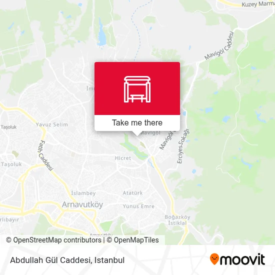 Abdullah Gül Caddesi map