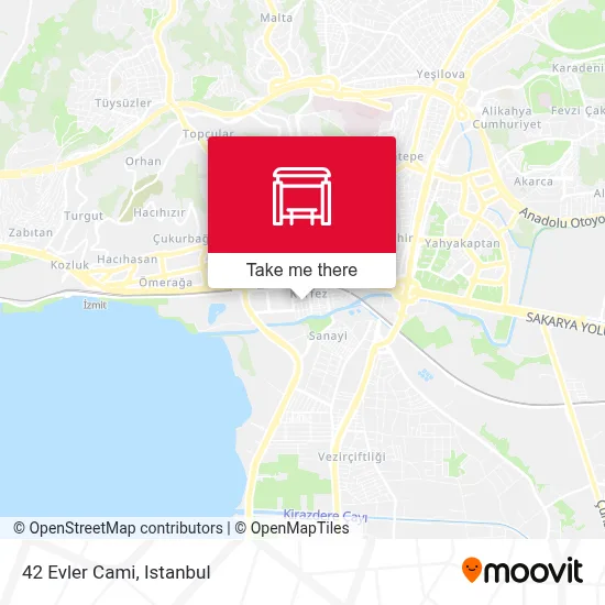 42 Evler Cami map