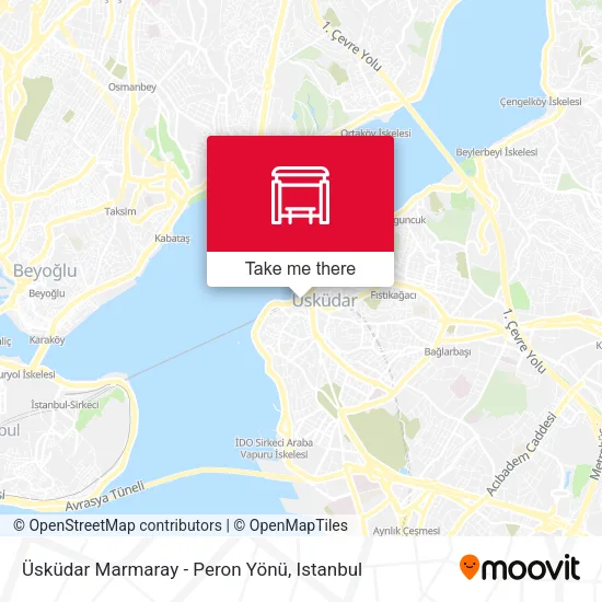 Üsküdar Marmaray - Peron Yönü map