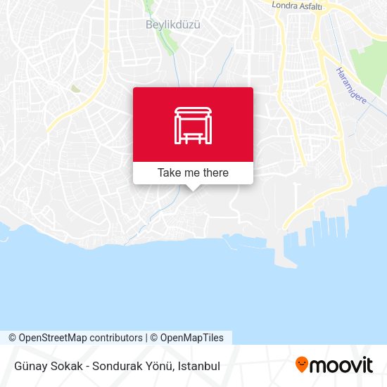 Günay Sokak - Sondurak Yönü map