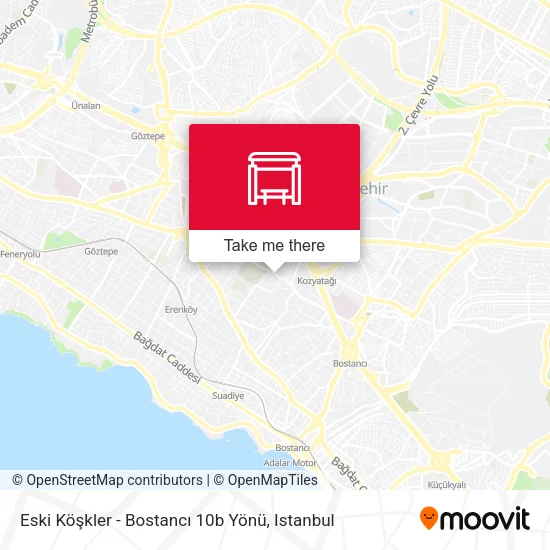 Eski Köşkler - Bostancı 10b Yönü map