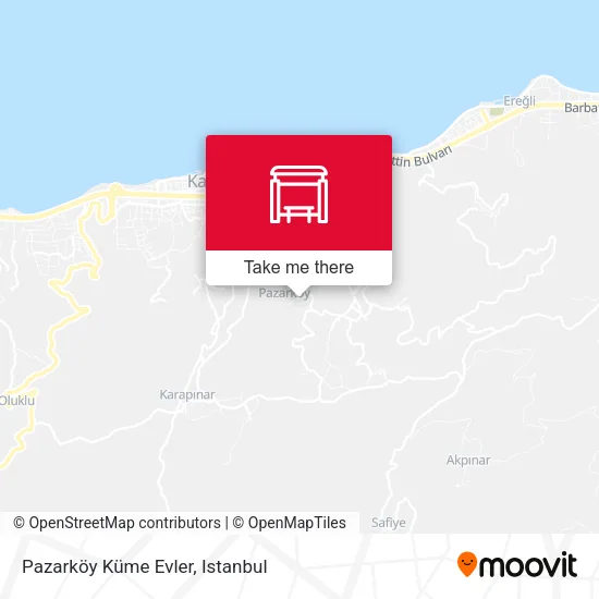 Pazarköy Küme Evler map