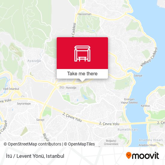 İtü / Levent Yönü map