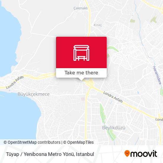 Tüyap / Yenibosna Metro Yönü map