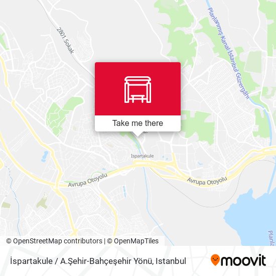 İspartakule / A.Şehir-Bahçeşehir Yönü map