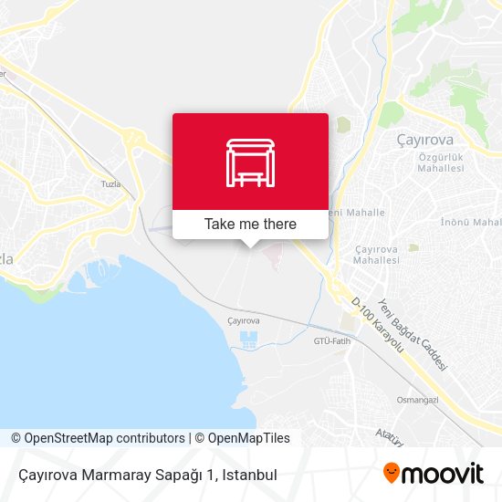 Çayırova Marmaray Sapağı 1 map