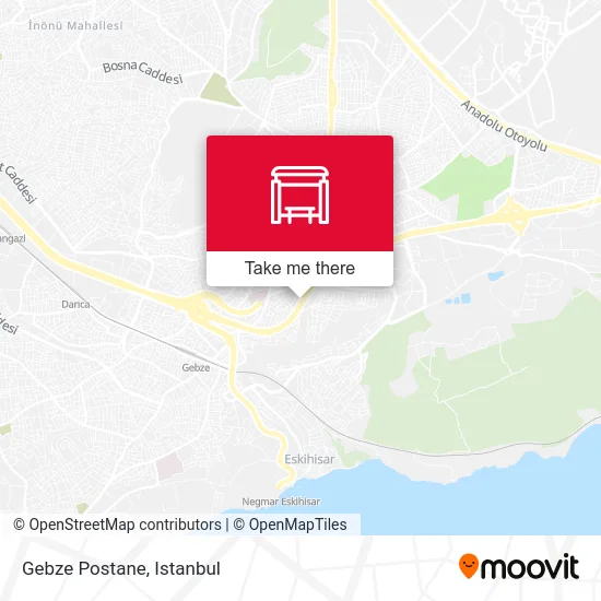 Gebze Postane map