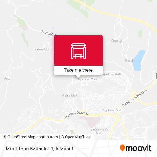 İZmit Tapu Kadastro 1 map