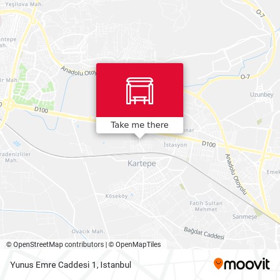 Yunus Emre Caddesi 1 map