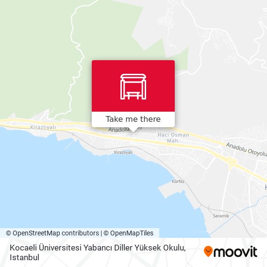 Kocaeli Üniversitesi Yabancı Diller Yüksek Okulu map