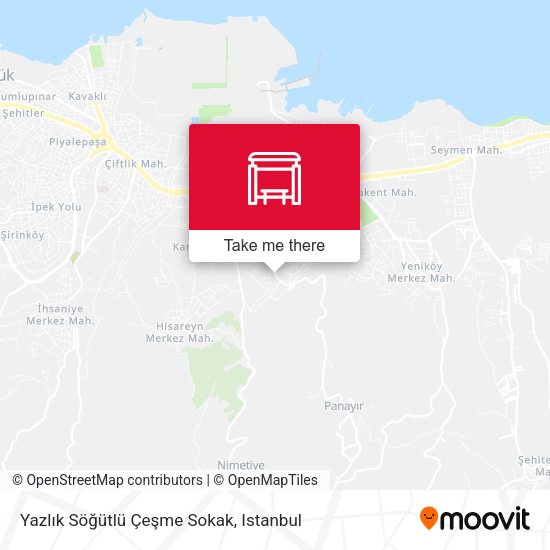 Yazlık Söğütlü Çeşme Sokak map