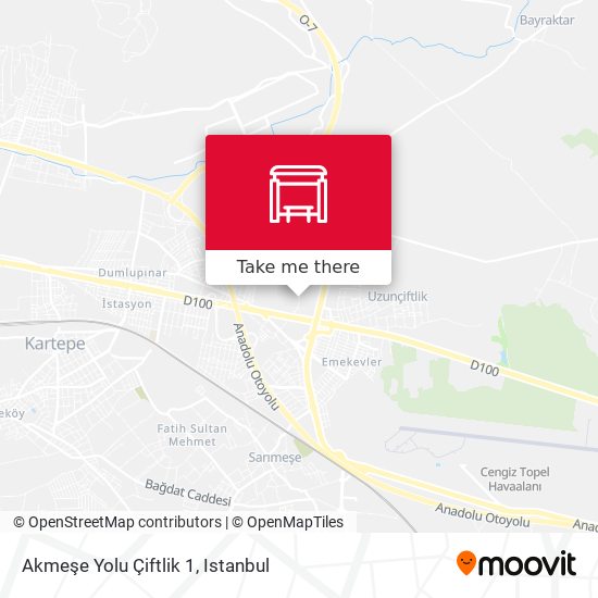 Akmeşe Yolu Çiftlik 1 map