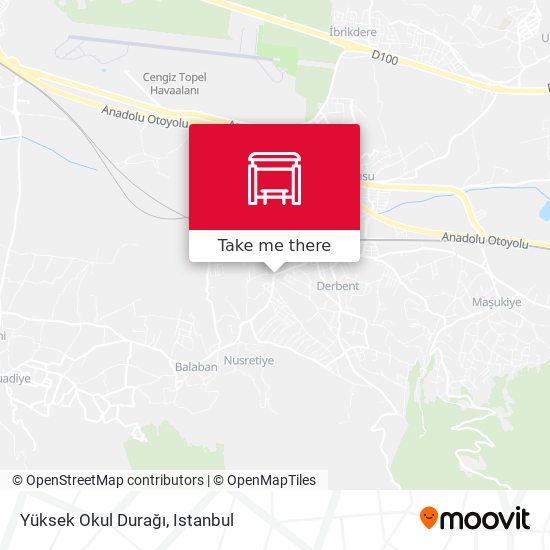 Yüksek Okul Durağı map