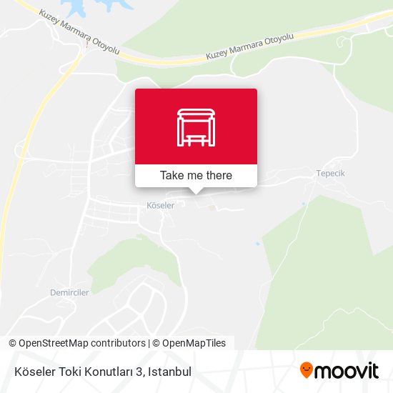 Köseler Toki Konutları 3 map