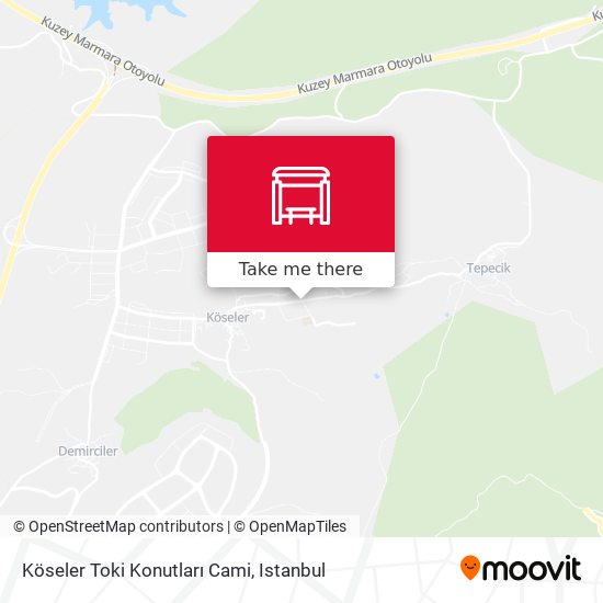 Köseler Toki Konutları Cami map