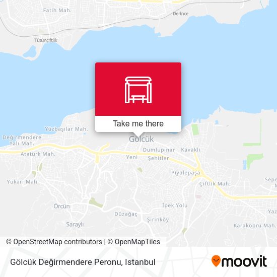 Gölcük Değirmendere Peronu map
