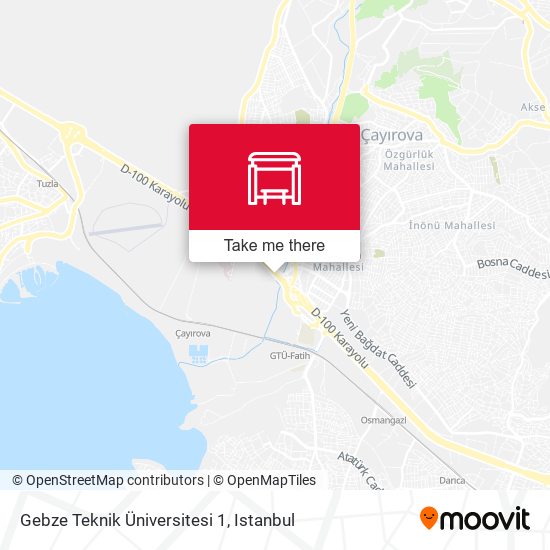 Gebze Teknik Üniversitesi 1 map