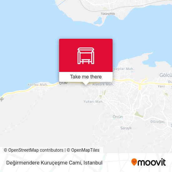 Değirmendere Kuruçeşme Cami map