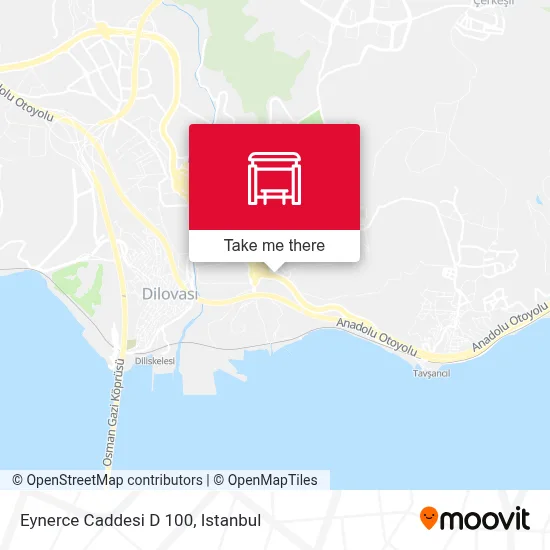 Eynerce Caddesi D 100 map
