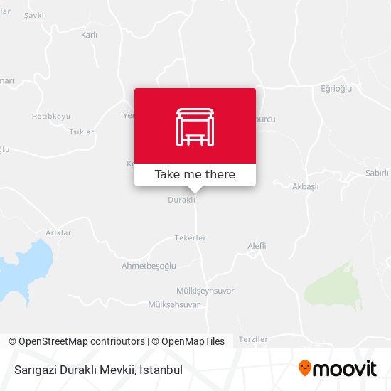 Sarıgazi Duraklı Mevkii map