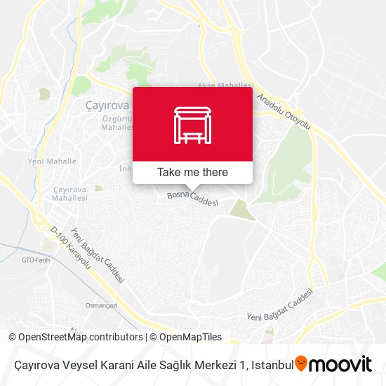 Çayırova Veysel Karani Aile Sağlık Merkezi 1 map