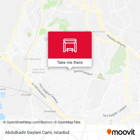 Abdulkadir Geylani Cami map