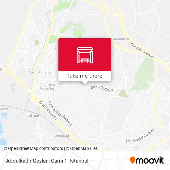 Abdulkadir Geylani Cami 1 map