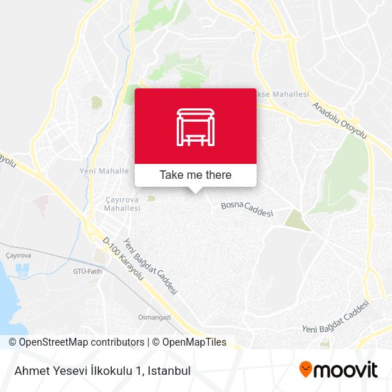 Ahmet Yesevi  İlkokulu 1 map