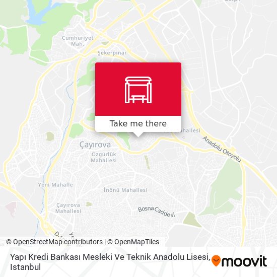 Yapı Kredi Bankası Mesleki Ve Teknik Anadolu Lisesi map