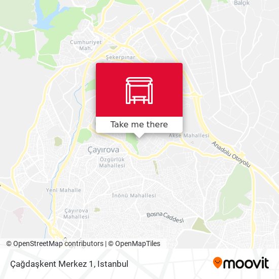 Çağdaşkent Merkez 1 map