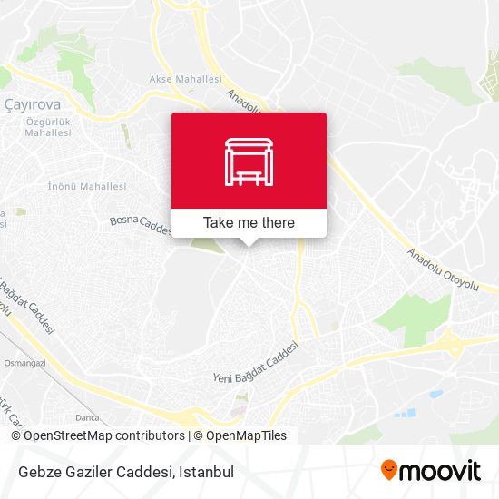 Gebze Gaziler Caddesi map