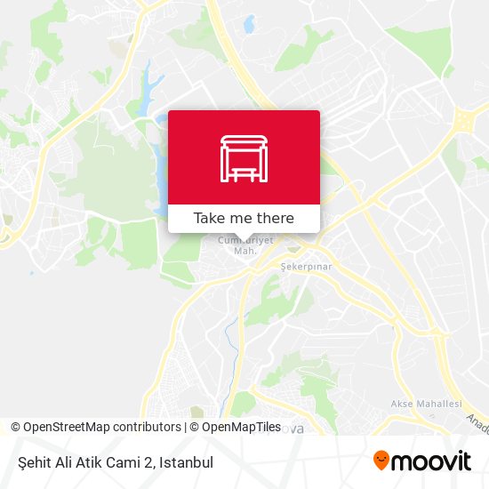 Şehit Ali Atik Cami 2 map