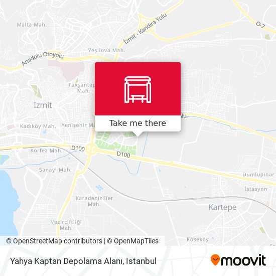Yahya Kaptan Depolama Alanı map