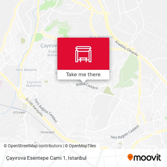Çayırova Esentepe Cami 1 map