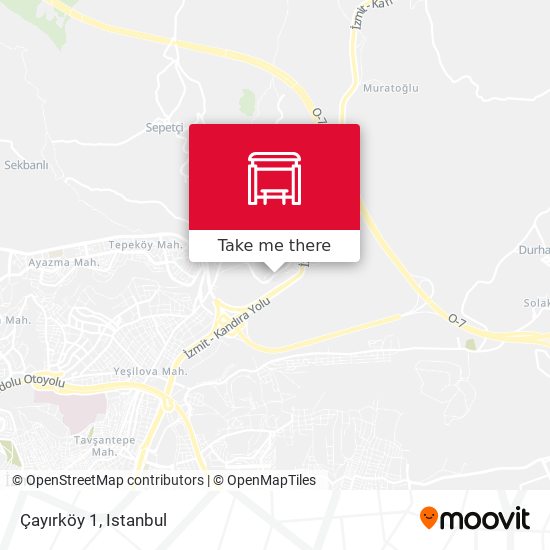 Çayırköy 1 map