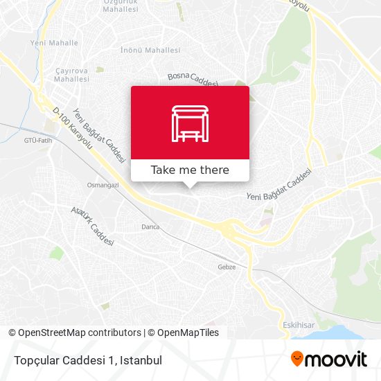 Topçular Caddesi 1 map