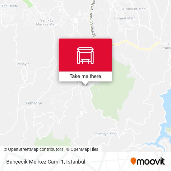 Bahçecik Merkez Cami 1 map