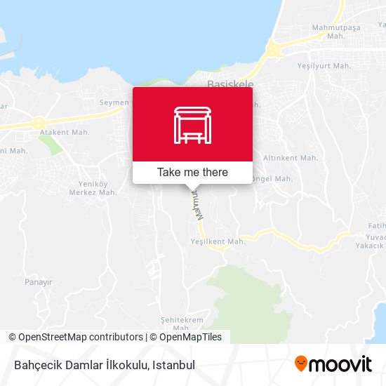 Bahçecik Damlar İlkokulu map