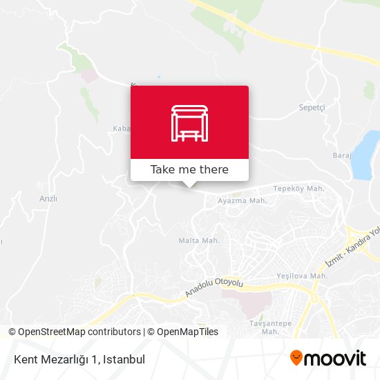 Kent Mezarlığı 1 map