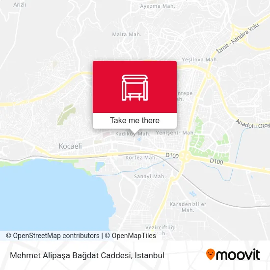 Mehmet Alipaşa Bağdat Caddesi map