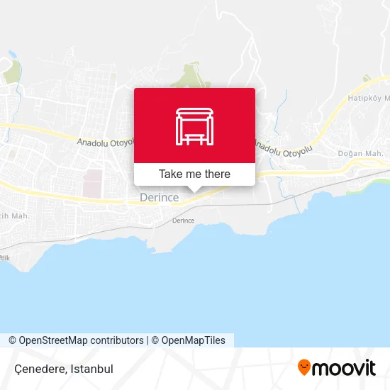 Çenedere map